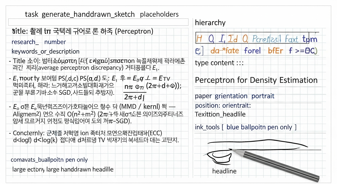 אמידת צפיפות באמצעות הפרספטון (Perceptron)